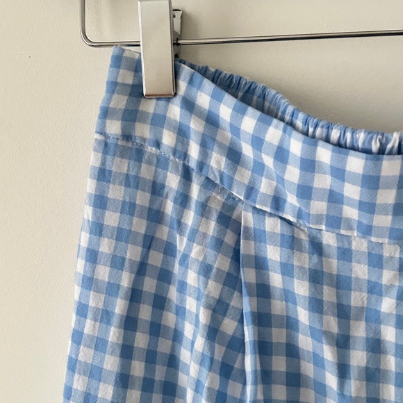 Lulus Delphine Blue & White Gingham Wide Leg Pants - Picture 5 of 16